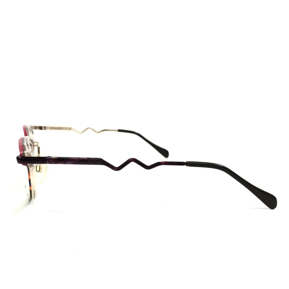 Vintage Neostyle Eyeglasses Frames FORUM 548 376 Purple Red Modernist 54-17-120